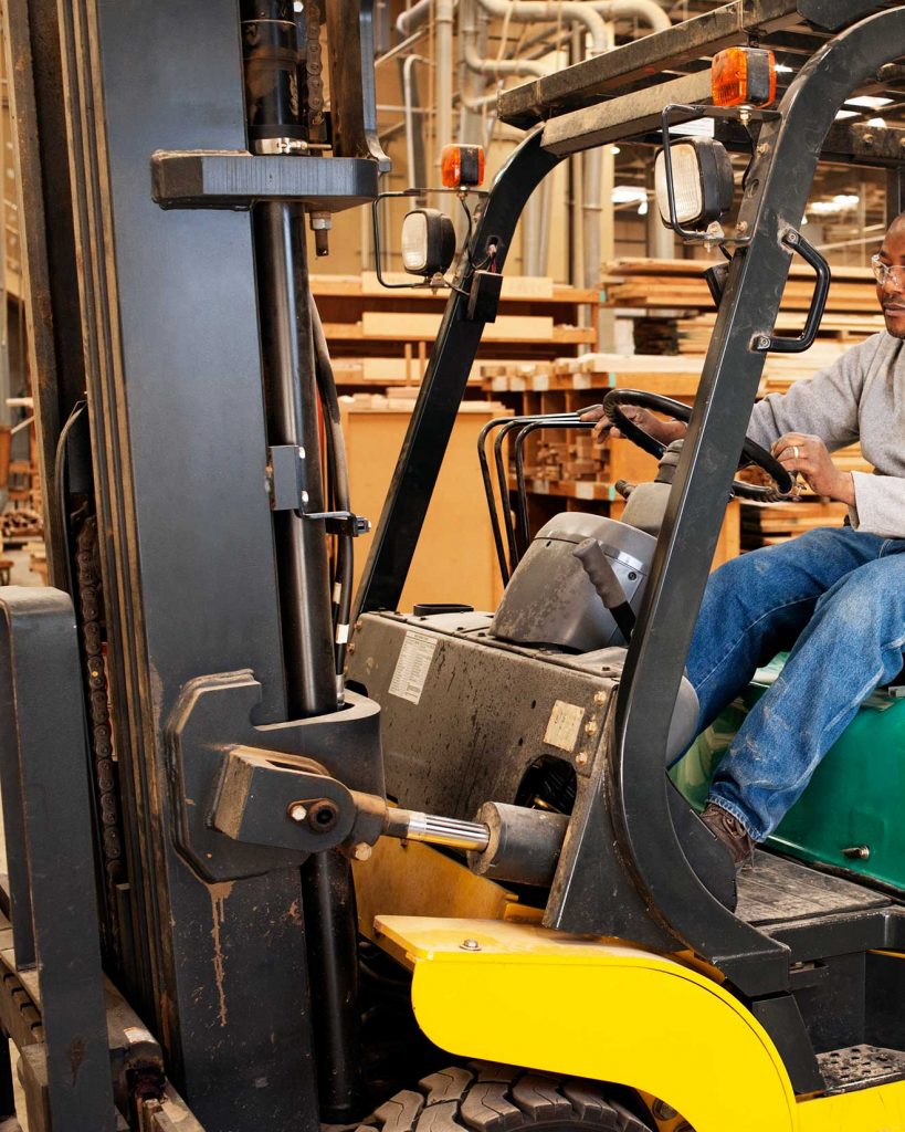 Man handling Dock stocker